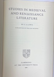 Studies in Medieval and Renaissance Literature- Clive Staples Lewis - 2