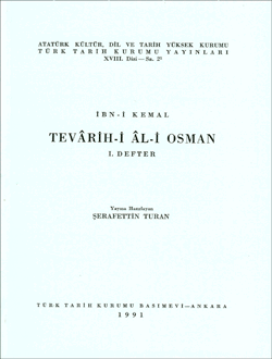 Tevârih-i Âl-i Osman: I. Defter- Şerafettin Turan - 1